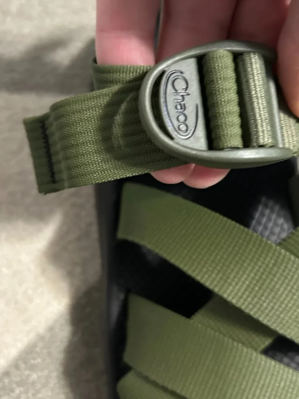 Chaco Z Cloud Hiking Sport Sandals Green Strappy *READ DESCRIPTION* Men's 10